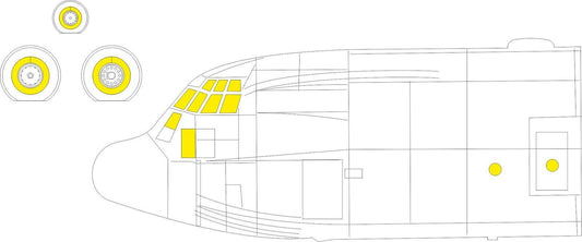 Eduard 1/72 C-130J-30 Masking set for Zvezda