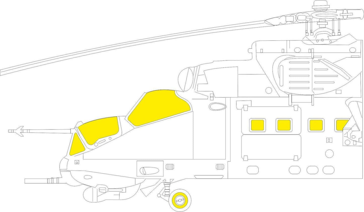 Eduard 1/48 Mi-24D (Trumpeter) TFace Mask Set