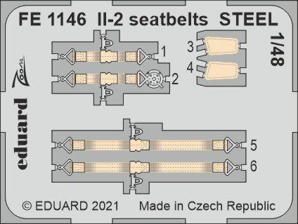 Eduard 1/48 IL-2 seatbelts STEEL Photo etched parts