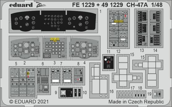 Eduard 1/48 CH-47A (Hobby Boss) Photo-Etched Parts