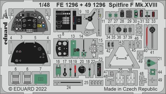 Eduard 1/48 Spitfire F Mk.XVIII Photo etched parts