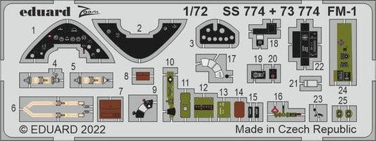 Eduard 1/72 FM-1 Photo etched parts