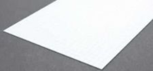 Evergreen White Polystyrene Sheet 0.125 x 12 x 24" / 3.2mm x 30cm x 61cm (2)