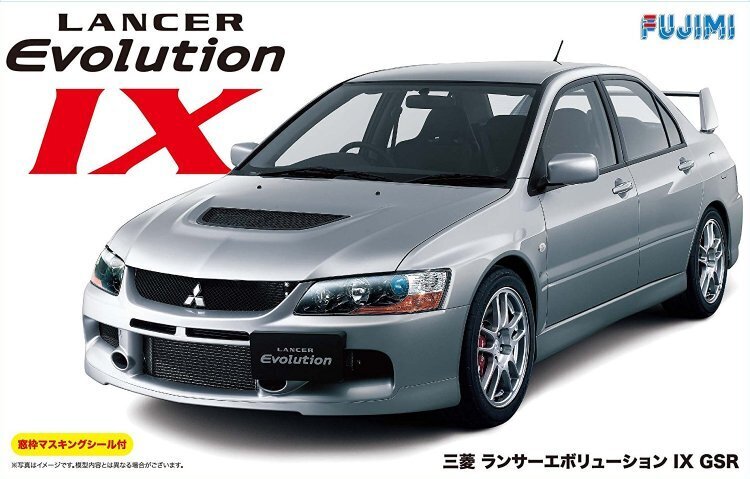 Fujimi 1/24 Mitsubishi Lancer Evolution IX GSR w/Window Frame Masking (ID-107)