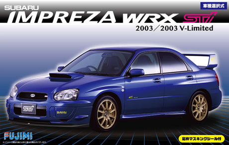 Fujimi 1/24 Impreza WRX Sti/2003 V-Limited w/Window Masking Seal (ID-103) Plastic Model Kit