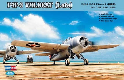 HobbyBoss 1/48 F4F-3 Wildcat Late Version Plastic Model Kit