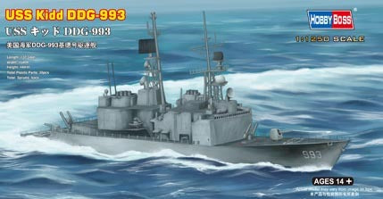 HobbyBoss 1/1250 Kidd DDG-993 Plastic Model Kit