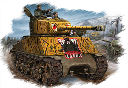 HobbyBoss 1/48 M4A3E8 TANK Plastic Model Kit