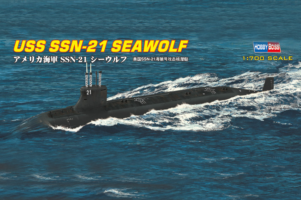 HobbyBoss 1/700 SSN-21 SEAWOLF ATTACK SUBMARINE Plastic Model Kit