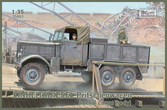 IBG 1/35 EINHEITS DIESEL Pritschenwagen (metal cargo body) Plastic Model Kit