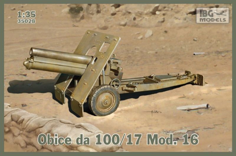 IBG 1/35 Obice da 100/17 Mod. 16 (Italian version of Skoda 100mm Howitzer) Plastic Model Kit