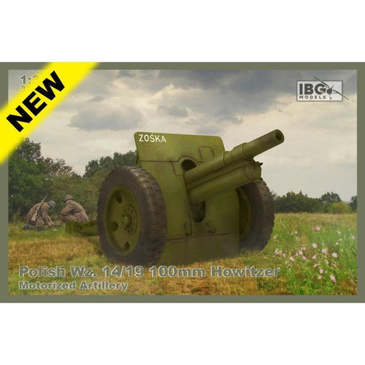 IBG 1/35 Polish Wz. 14/19 100mm Howitzer Motorised Artillery Plastic Model Kit