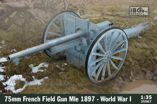 IBG 1/35 75mm French Field Gun Mle 1897 - World War I Plastic Model Kit