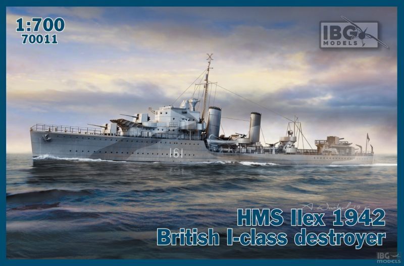 IBG 1/700 HMS Ilex 1942 British I-class destroyer Plastic Model Kit