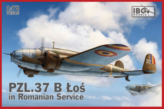 IBG 1/72 PZL. 37 Los B II in Romanian Service Plastic Model Kit