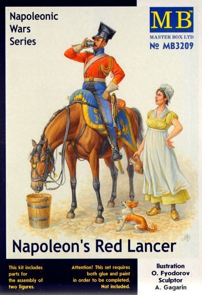 Master Box 1/32 Napoleon's Red Lancer, Napoleonic Wars Series Plastic Model Kit