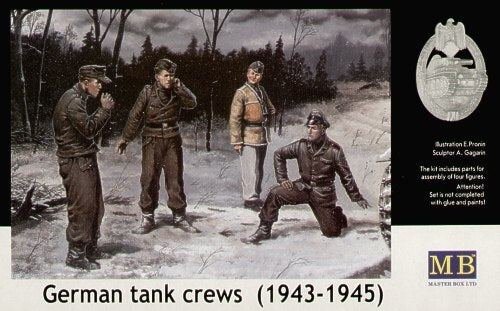 Master Box 1/35 German tank crew (1943-1945) Kit No1 Plastic Model Kit