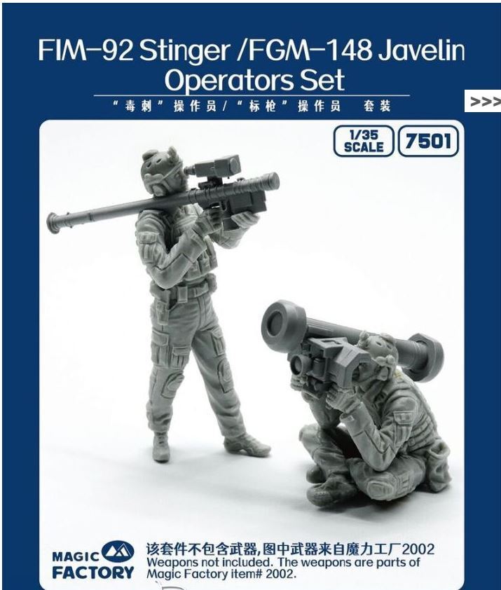 Magic Factory 1/35 Stinger/Javelin Operators Set (Resin) Model Kit