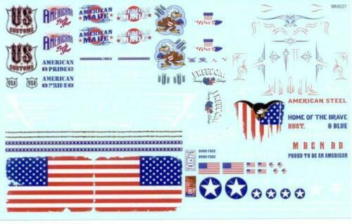 AMT 1/25 American Pride Graphics Custom Decals