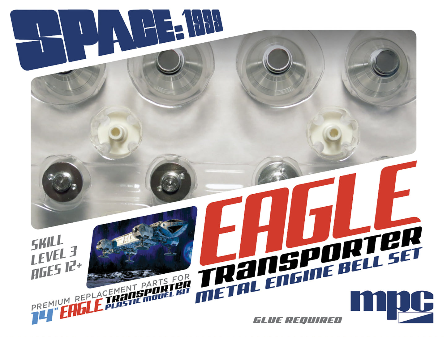 MPC 1/72 Space: 1999 Eagle Metal Engine Bell Set (For use with MPC913)