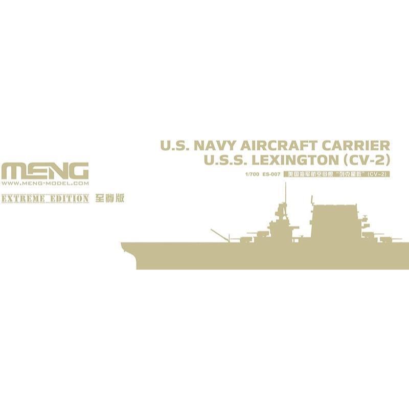 Meng 1/700 U.S. Navy Aircraft Carrier U.S.S. Lexington (Cv-2) Extreme Edition Plastic Model Kit