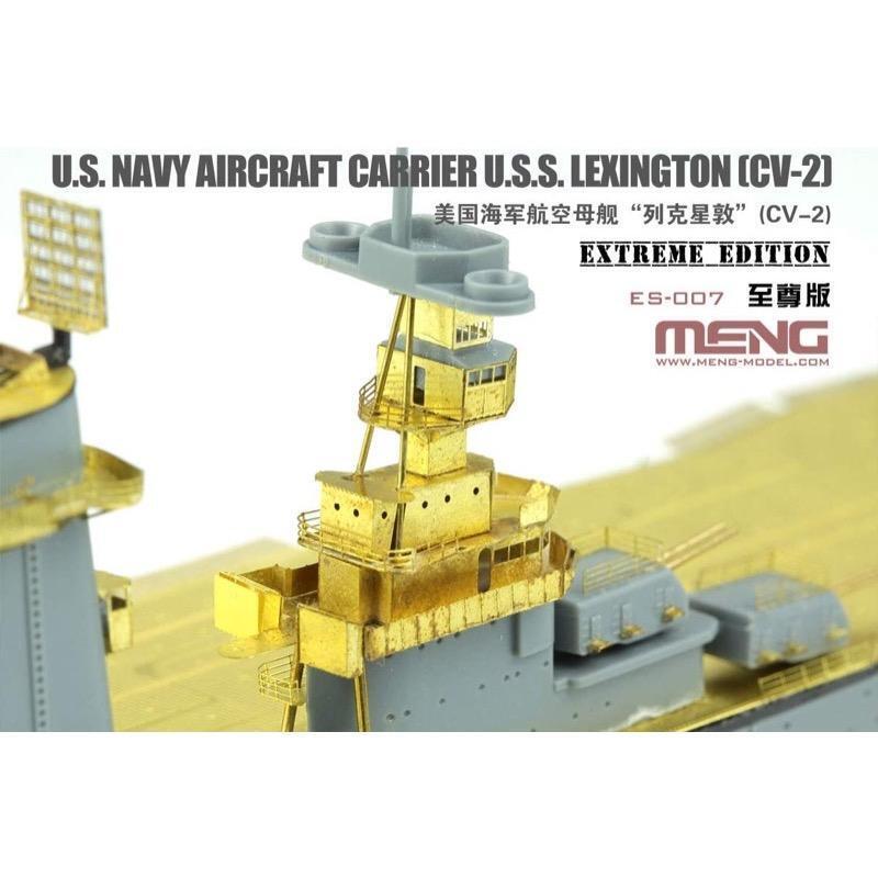 Meng 1/700 U.S. Navy Aircraft Carrier U.S.S. Lexington (Cv-2) Extreme Edition Plastic Model Kit