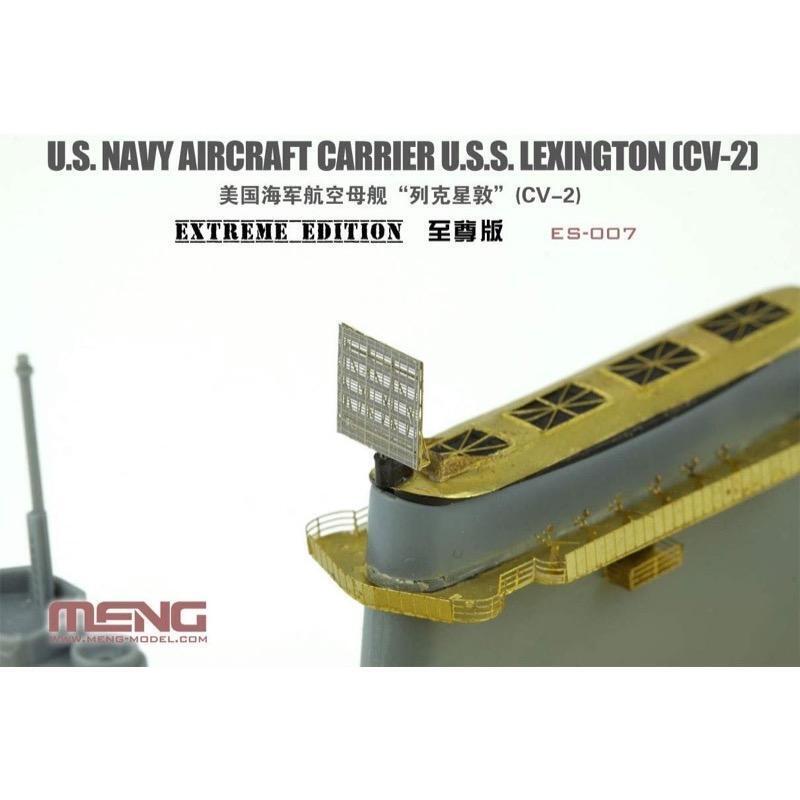 Meng 1/700 U.S. Navy Aircraft Carrier U.S.S. Lexington (Cv-2) Extreme Edition Plastic Model Kit