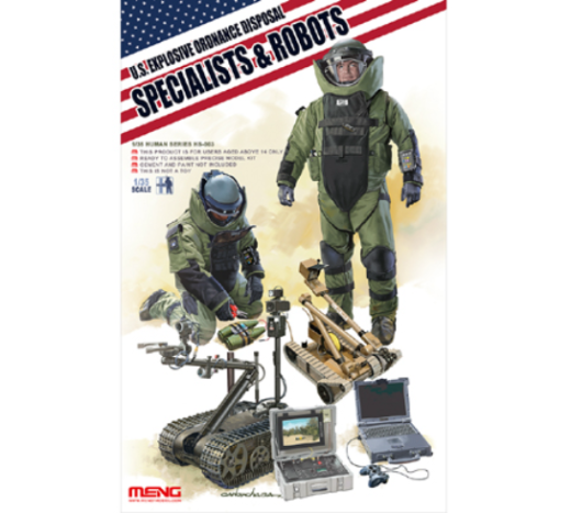 Meng 1/35 U.S. Explosive Ordnance Disposal Specialists & Robots