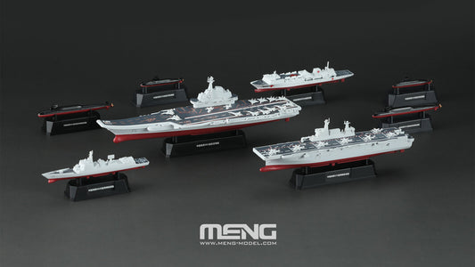 Meng 1/2000 Chinese Fleet Set 2 (incl. 6 blind boxes) Plastic Model Kit