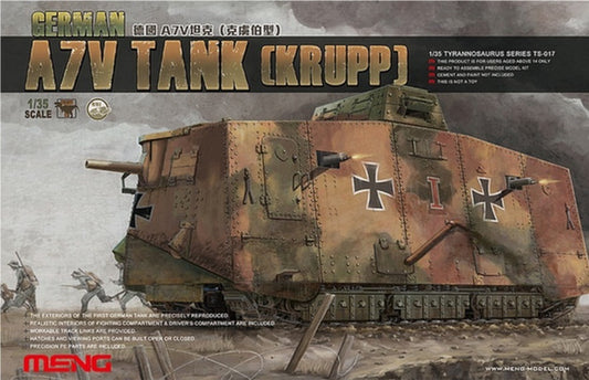 Meng 1/35 German A7V Tank(Krupp) Plastic Model Kit