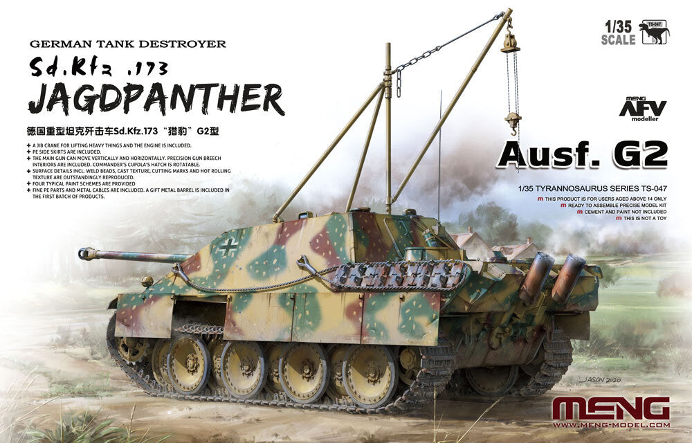 Meng 1/35 German Tank Destroyer Sd.Kfz.173 Jagdpanther Ausf. G2 Plastic Model Kit