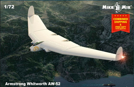 MikroMir 1/72 Armstrong Whitworth AW-52 Plastic Model Kit