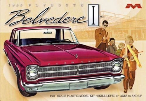 Moebius 1/25 1965 Plymouth Belvedere Plastic Model Kit