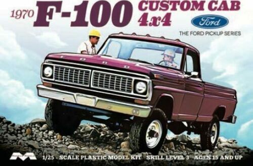 Moebius 1/25 1970 F-100 Ford Custom Cab Truck Plastic Model Kit