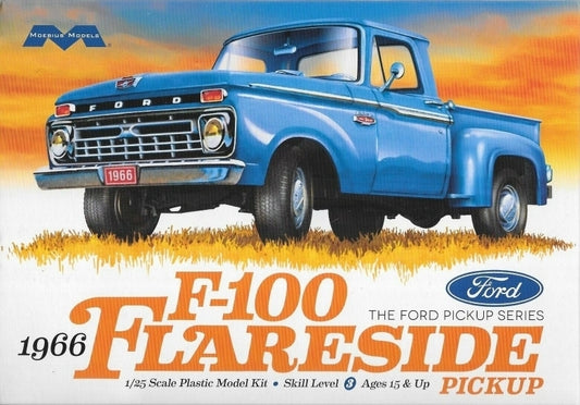 Moebius 1/25 1966 Ford F-100 Flareside Pickup Plastic Model Kit