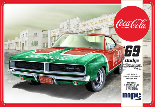 MPC 1/25 1969 Dodge Charger RT (Coca Cola) Snap Plastic Model Kit