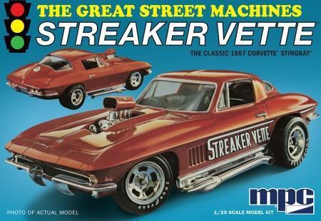 MPC 1/25 1967 Chevy Corvette Stingray "Streaker Vette" Plastic Model Kit