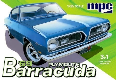 MPC 1/25 1969 Plymouth Barracuda Plastic Model Kit