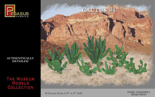 Pegasus 1/72 Cactus set #1 Plastic Model Kit