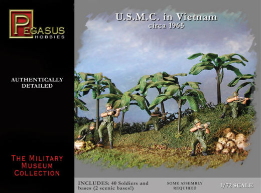 Pegasus 1/72 U.S.M.C. in Vietnam Circa 1965 (42 piece per pack)