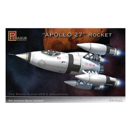 Pegasus 1/72 Apollo 27 Rocket Plastic Model Kit