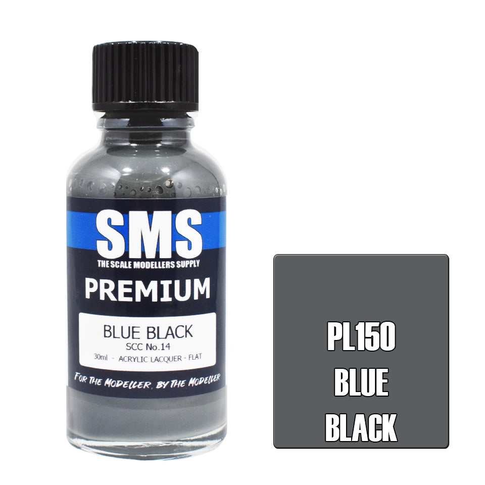 SMS Premium Acrylic Lacquer Blue Black SCC No.14 30ml