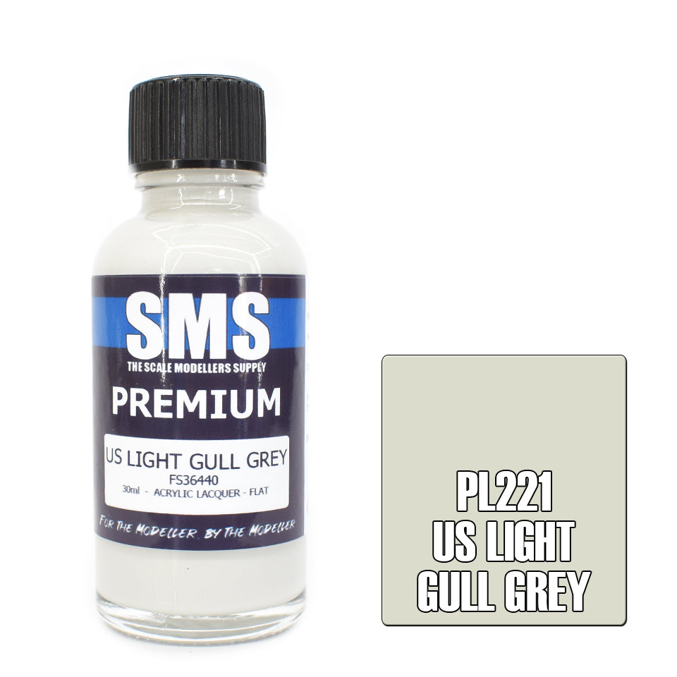 SMS Premium Acrylic Lacquer US Light Gull Grey FS36440 30ml