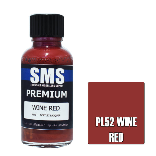 SMS Premium Acrylic Wine Red RAL3005 30ml