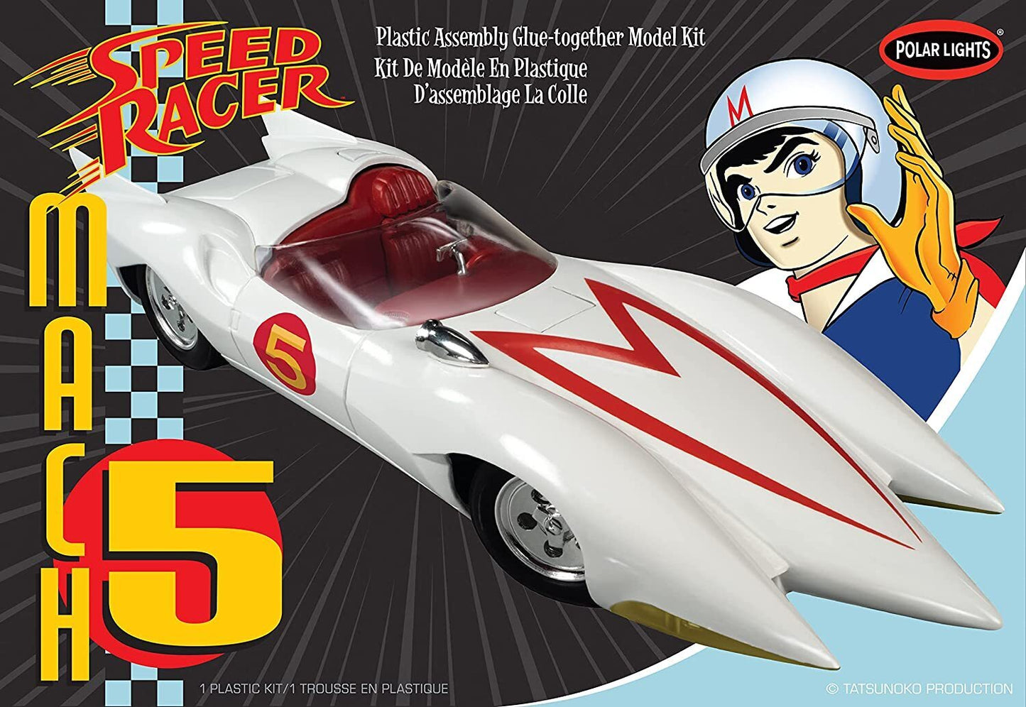 Polar Lights 1/25 Speed Racer Mach V  Plastic Model Kit