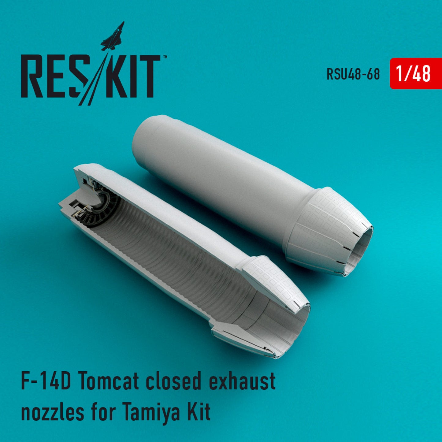 Res/Kit 1:48 F-14D Tomcat Closed exhaust nozzles for Tamiya Kit