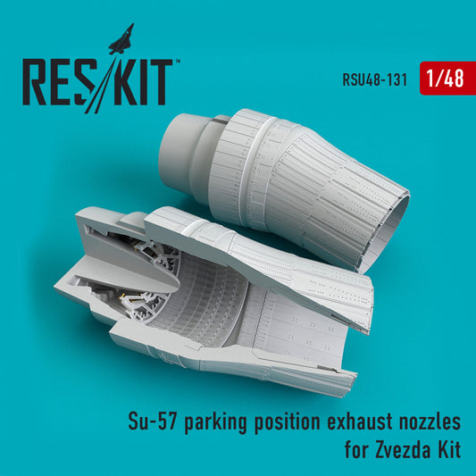 Res/Kit 1:48 Su-57 Parking Position Exhaust Nozzles for Zvezda Kit