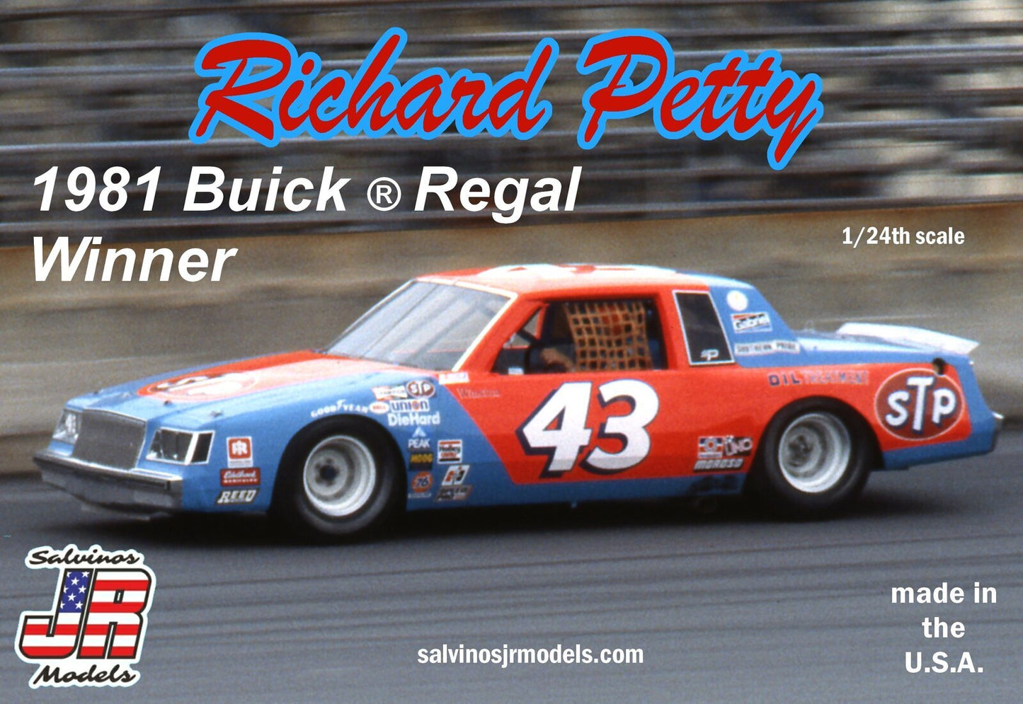 Salvinos J R 1/25 Richard Petty #43 Buick Regal 1981 Winner Plastic Model Kit