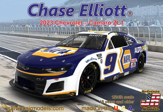 Salvinos J R 1/24 2023 Chase Elliott Chevrolet Camaro - Primary Napa Paint Scheme Plastic Model Kit