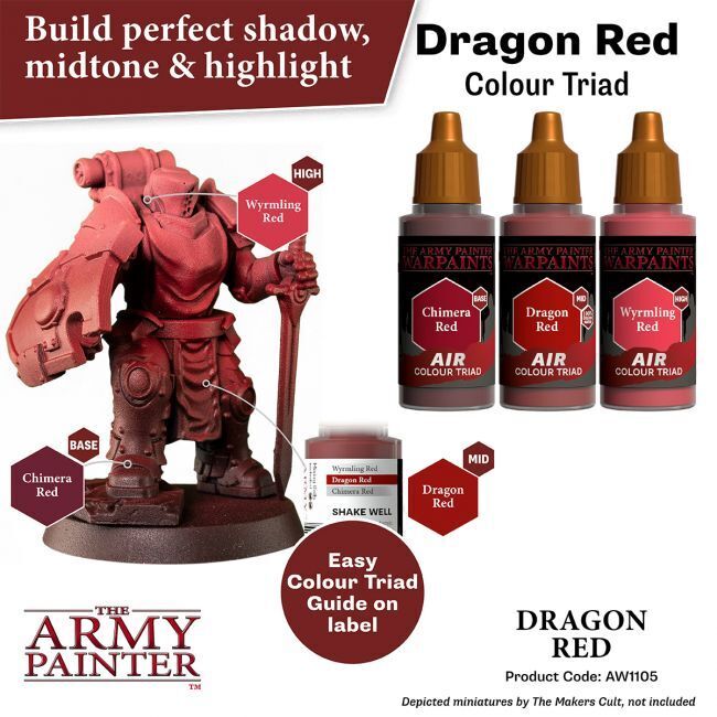 The Army Painter Warpaints Air: Dragon Red - 18ml Acrylic Paint